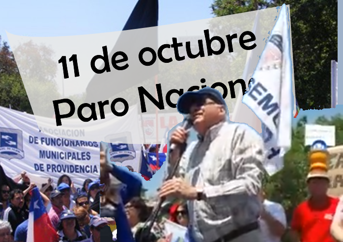 Paro Municipal Nacional ASEMUCH, miércoles 11 de octubre.