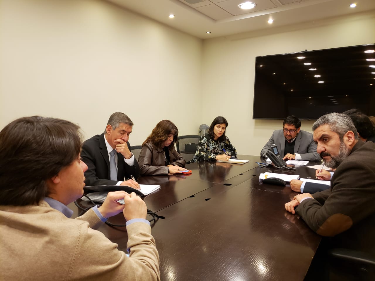INTEGRANTES DEL DIRECTORIO NACIONAL SOSTIENEN REUNION CON EQUIPO JURIDICO DE LA PRIMERA CONTRALORÍA METROPOLITANA