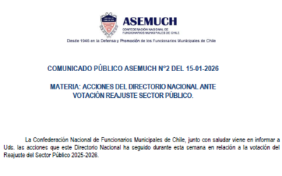 Comunicado Público ASEMUCH N°2 del 15-01-2026