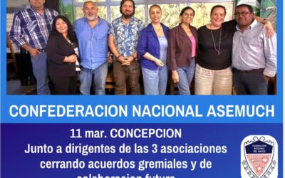 Directorio Nacional de ASEMUCH se reúne con directivas de Concepción para fortalecer el trabajo gremial