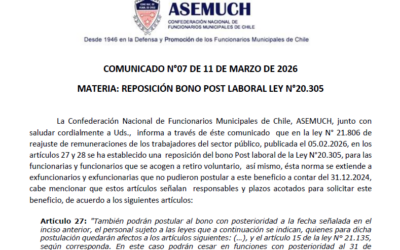 COMUNICADO N°07 DE 11 DE MARZO DE 2026