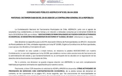COMUNICADO PÚBLICO ASEMUCH N°9 DEL 06-04-2026