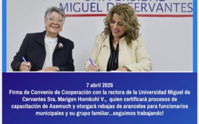 ASEMUCH firma importante convenio de cooperación con la Universidad Miguel de Cervantes