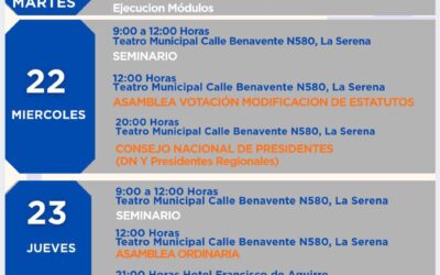 Actividades ASEMUCH Nacional: Abril 2026