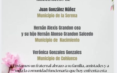 Condolencias ASEMUCH Nacional