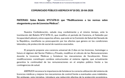 Comunicado Público ASEMUCH N°10 del 10-04-2026