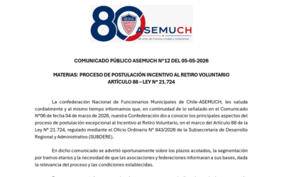 Comunicado Público ASEMUCH N°12 del 05-05-2026
