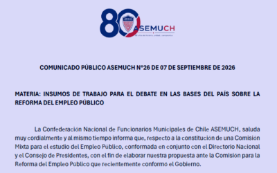 Comunicado Público ASEMUCH N°26 del 07-09-2026 (Debate Empelo Público)