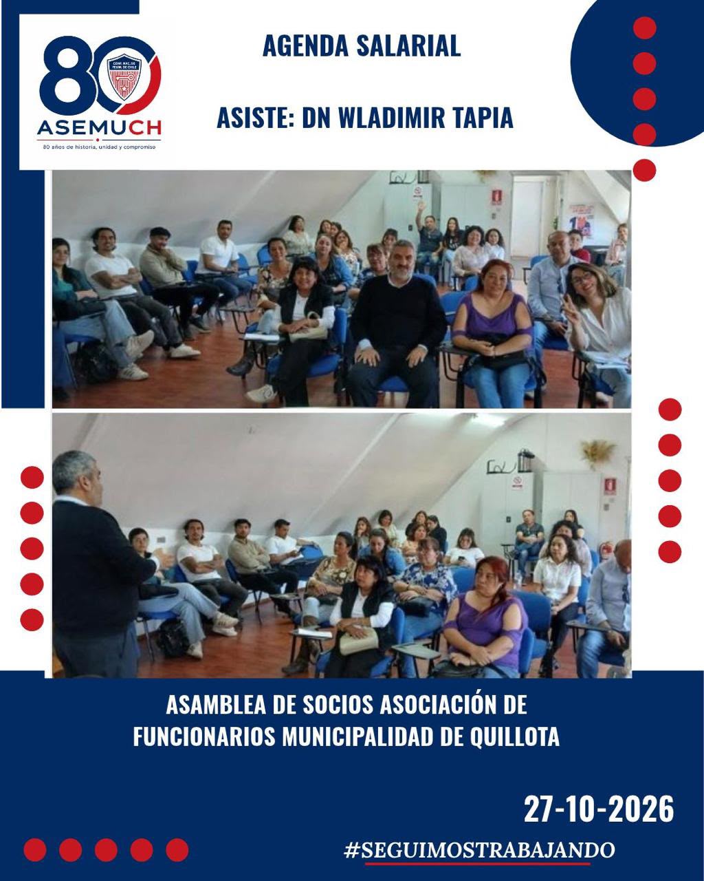 Asamblea de Socios Asociación de Funcionarios Municipalidad de Quillota