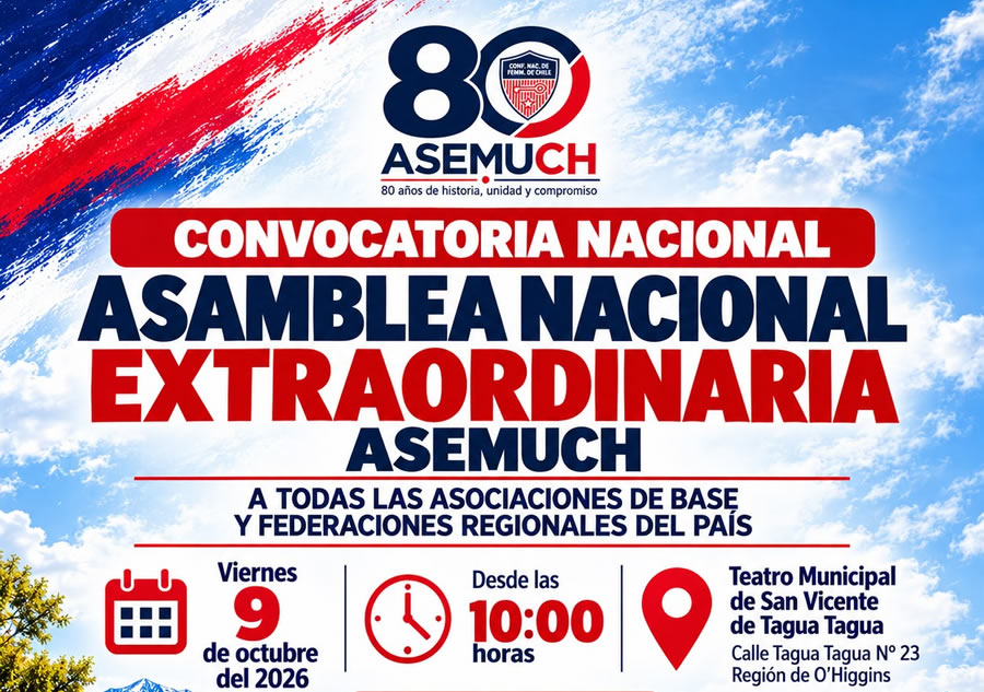 ASEMUCH convoca a Asamblea Nacional Extraordinaria para abordar informe sobre Empleo Público