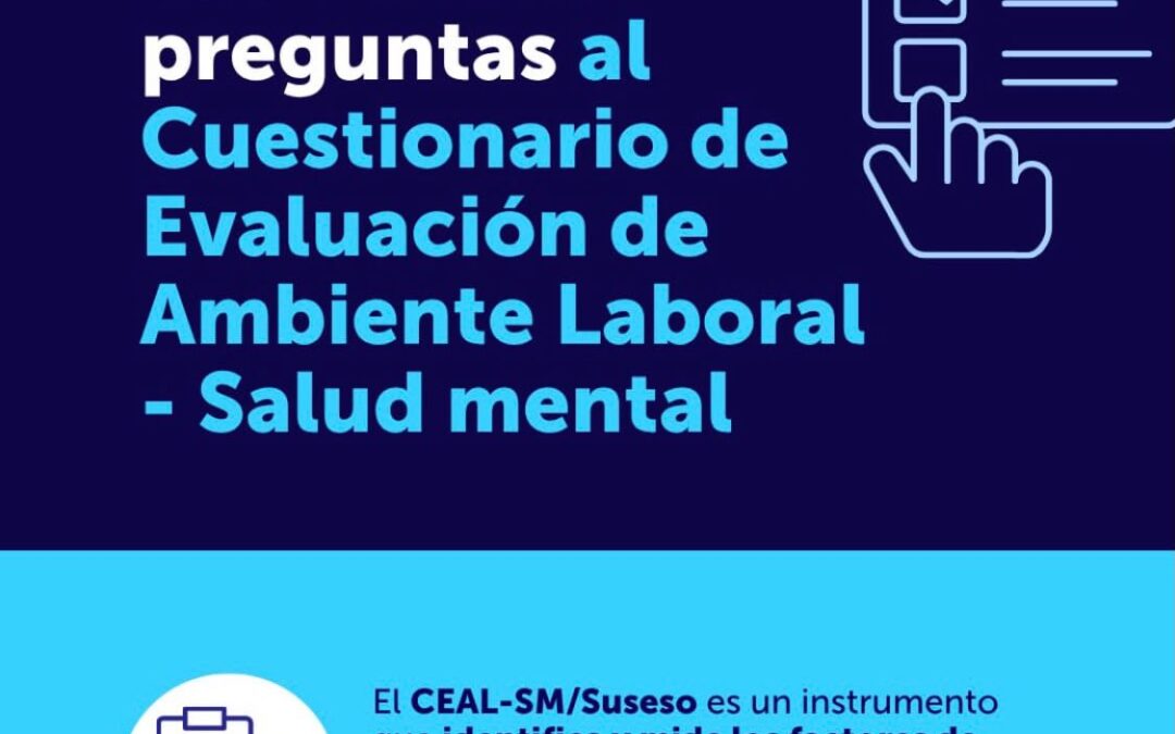 Cuestionario CEAL-SM/SUSESO incorpora dos nuevas preguntas